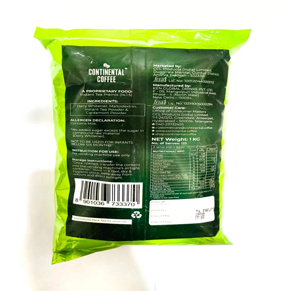 Continental Sugar Free Cardamom Tea Premix - Physical Form: Dried