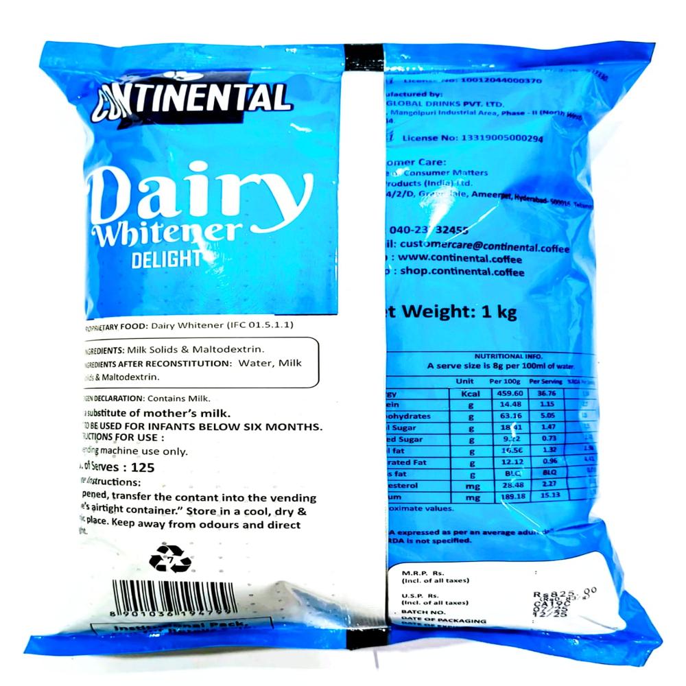 Continental Unsweetened Delight Dairy Whitener - Flavor: Original