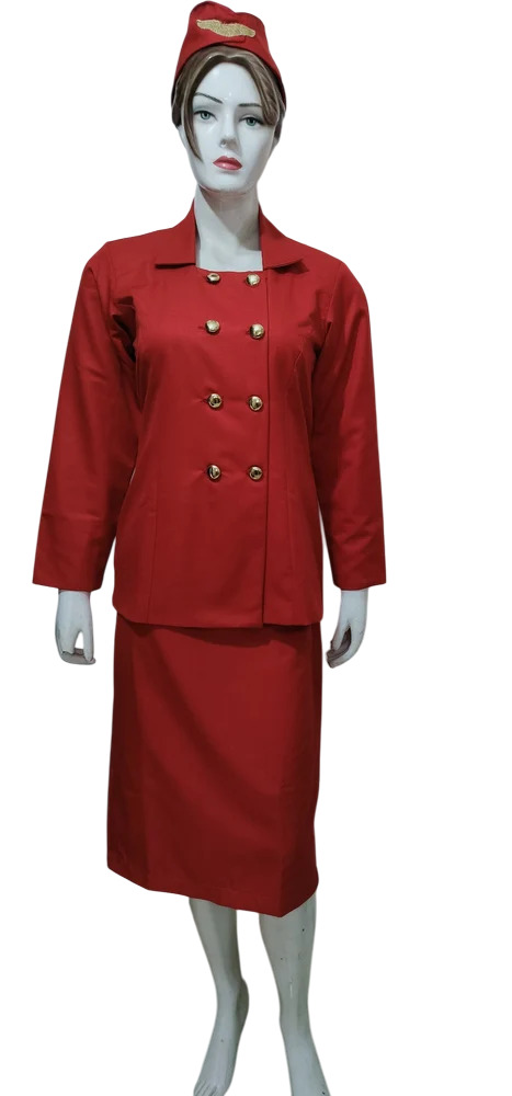 Air Hostess Uniform - Age Group: Adult