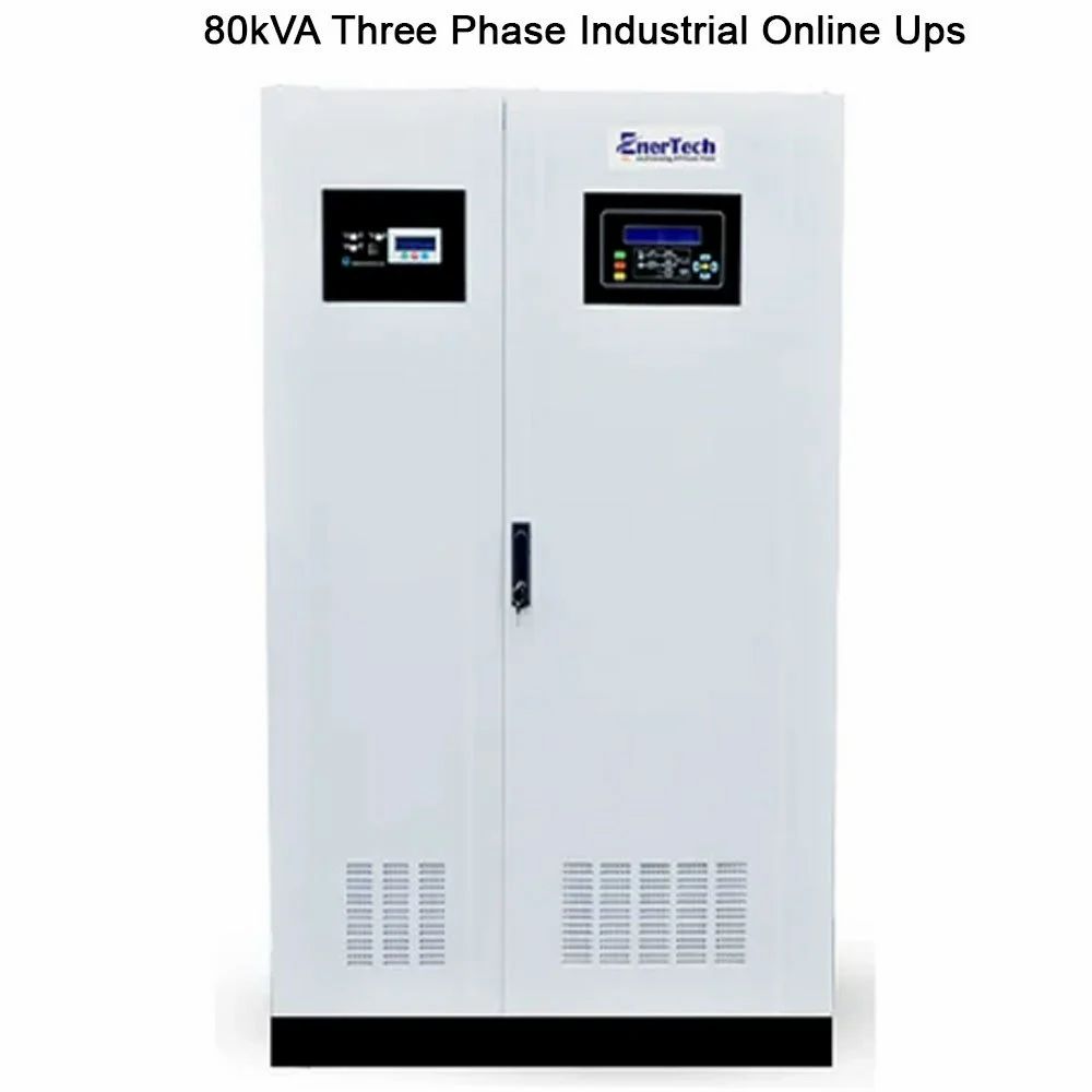 Enertech 80Kva Three Phase Industrial Online Ups, 350 - 460 V, Htxi - Color: White