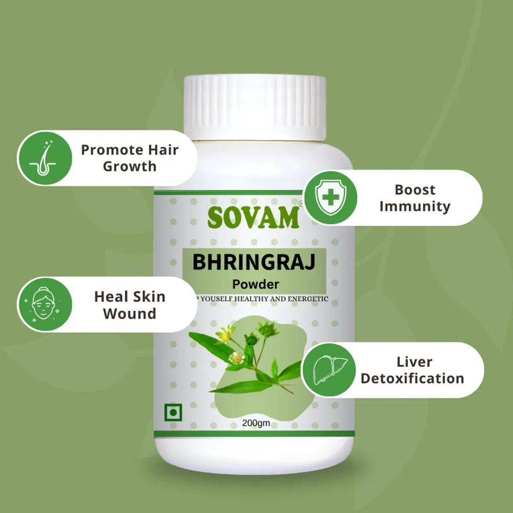 Sovam Bhringraj Powder 200 gm