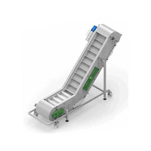 Inclined Cleated Conveyor - Features: Stable Operation