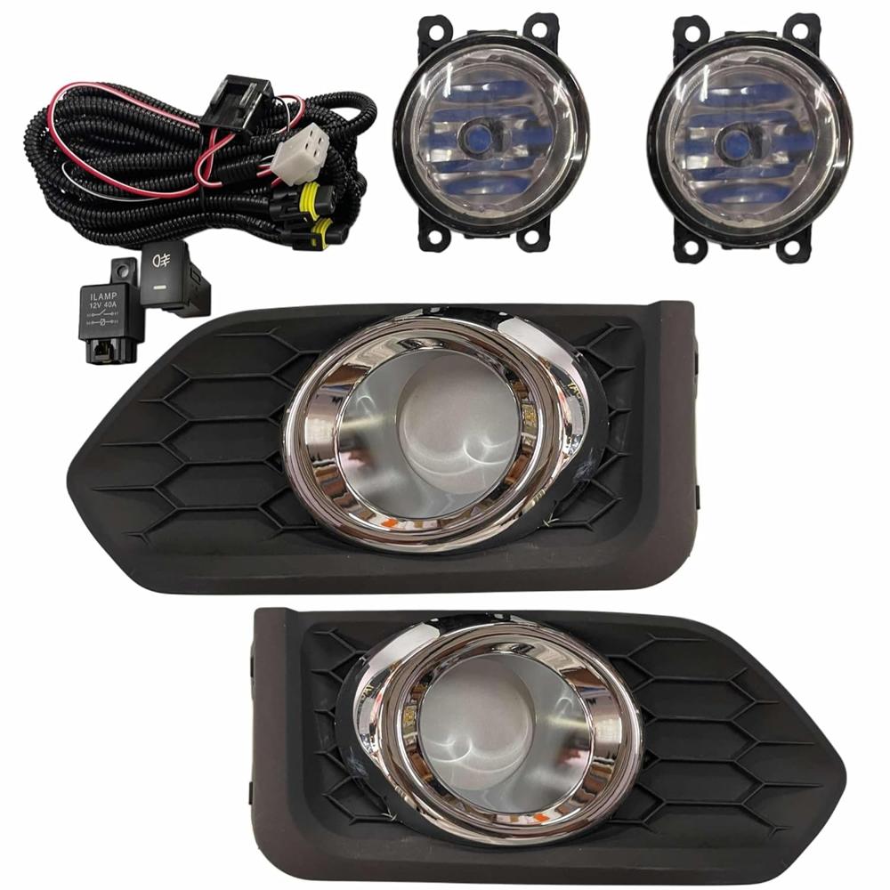 K D Fog Lamp set for Honda City Type 8 (2017-2019) Right & Left Sides (Complete Kit)