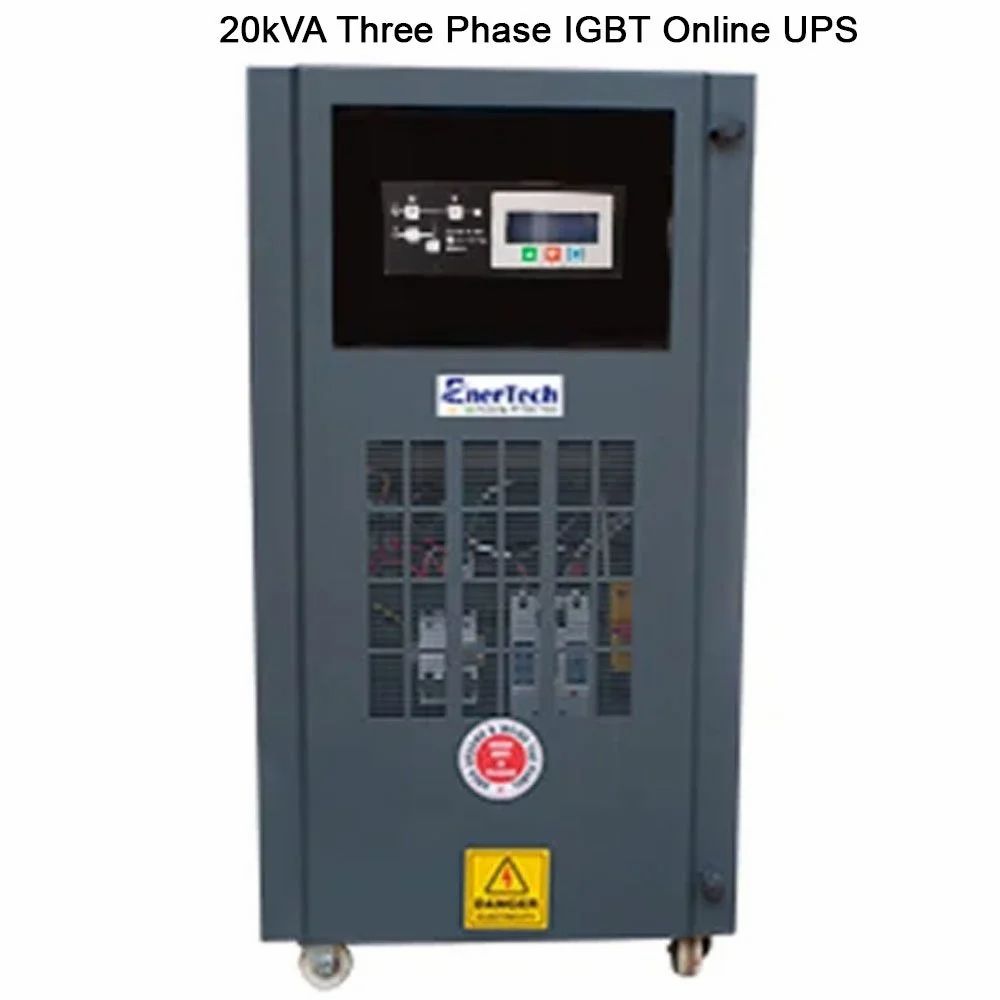 EnerTech 20kVA Three Phase IGBT Online UPS, 350 - 460 V, Htxi