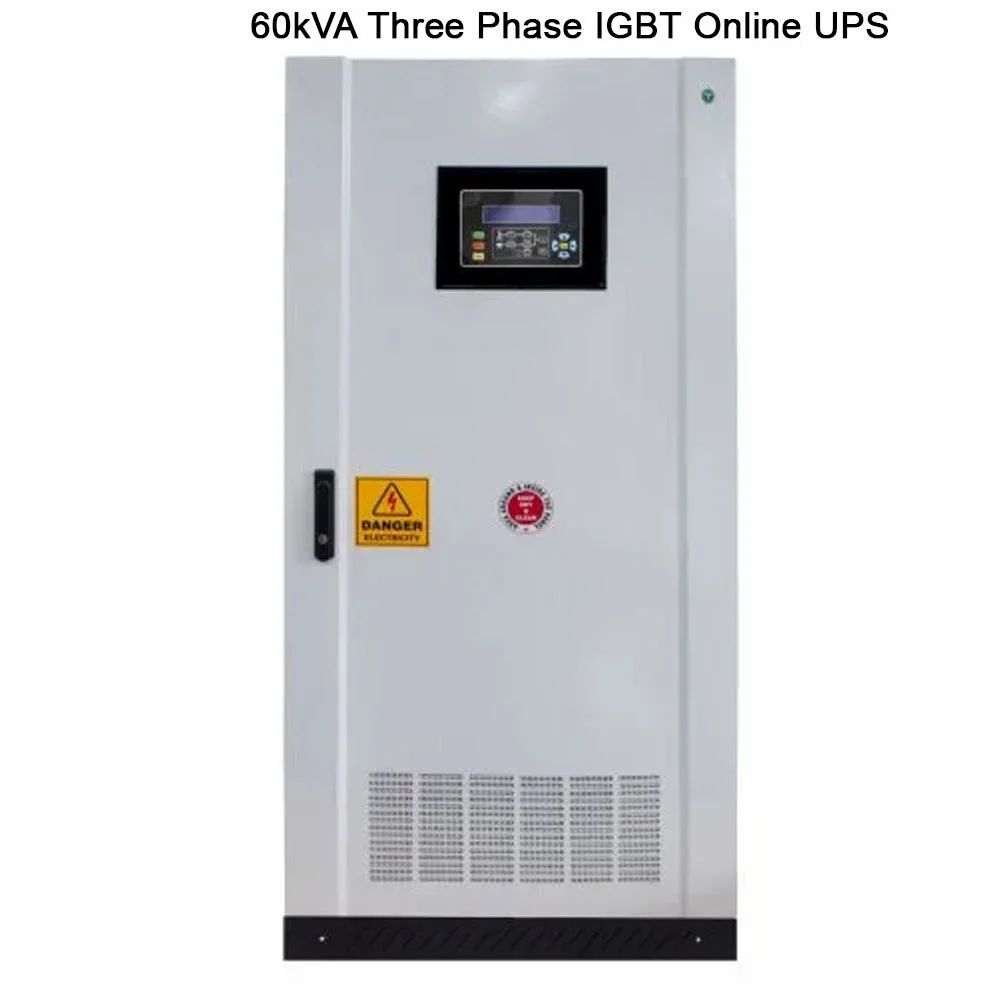 EnerTech 60kVA Three Phase IGBT Online UPS, 350 - 460 V, Htxi