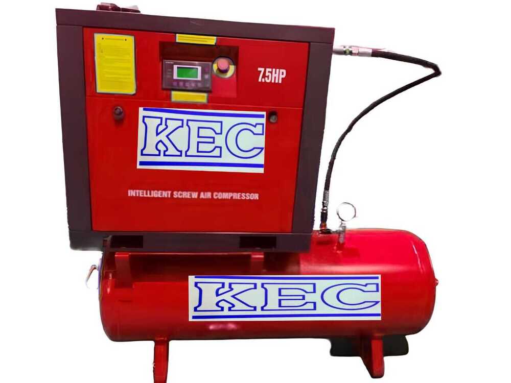 Rotary Screw Air Compressor - Color: Multicolor Paint Coated