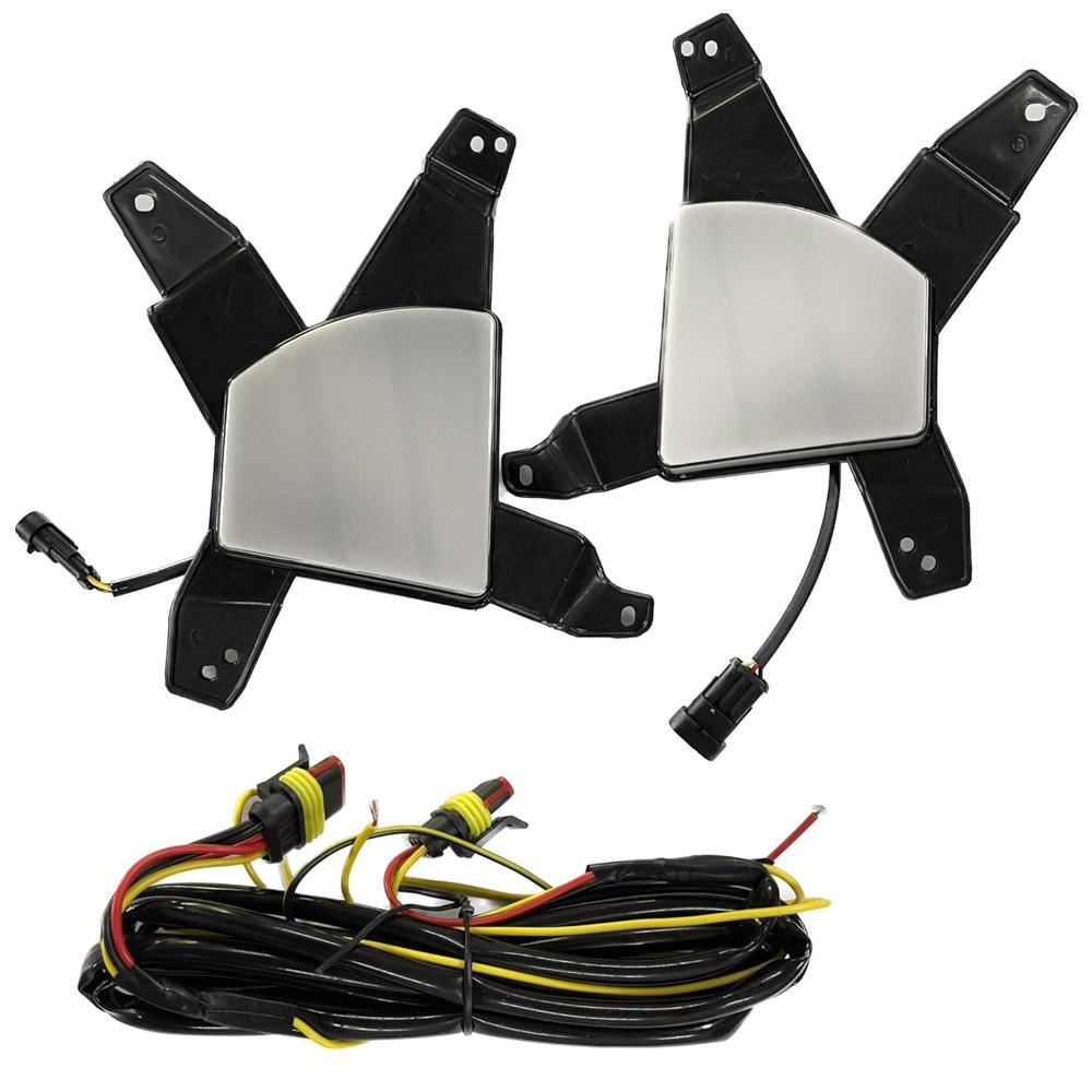 K D Fog Lamp Set For Kia Carens (Pair) Halogen White & Indicator Lights Combo Full High Lights