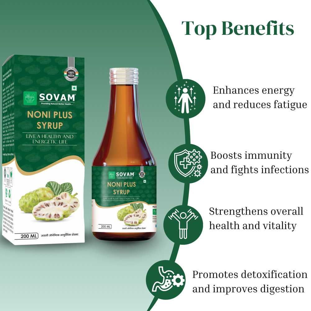 Sovam Noni Syrup 200ml - Age Group: For Adults