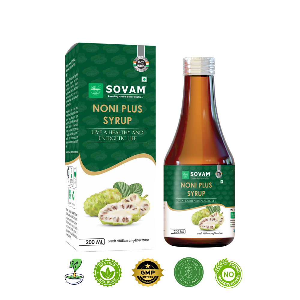 Sovam Noni Syrup 200ml - Age Group: For Adults