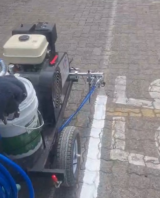 Road Marking Machine - Color: Blue