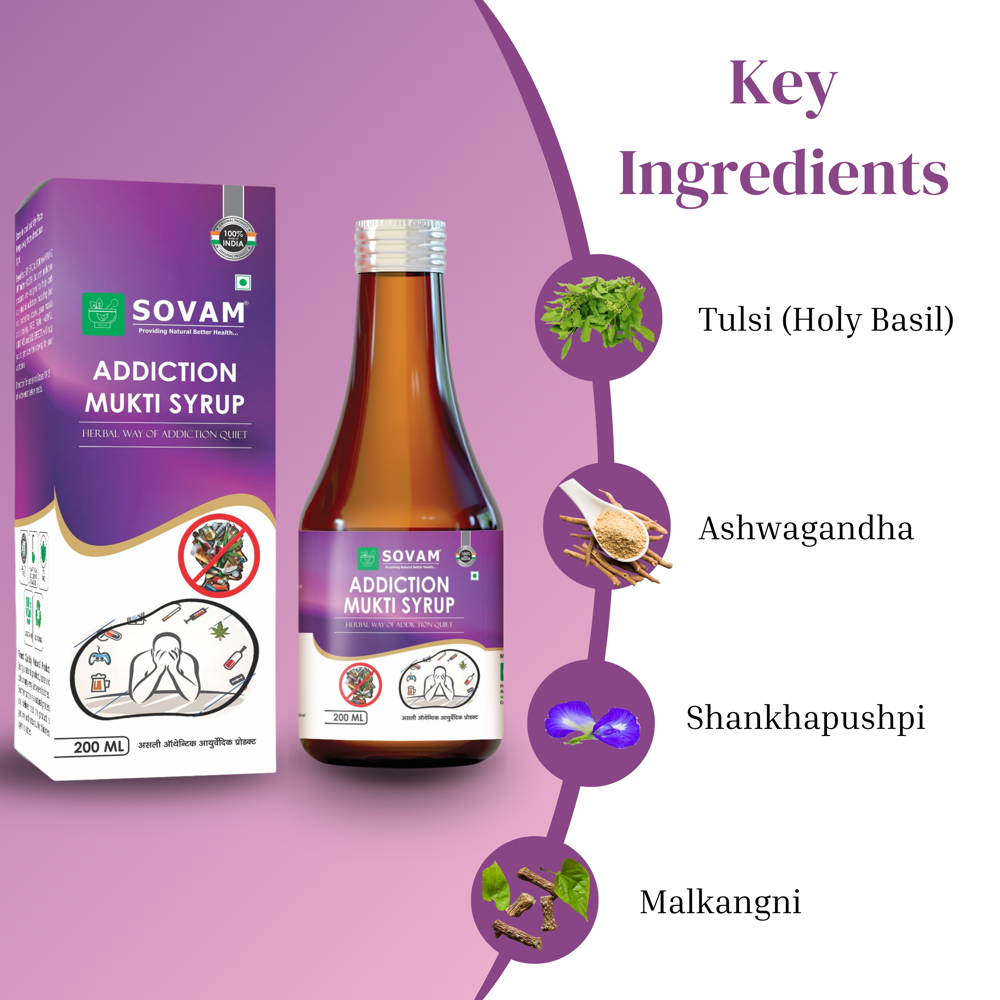 Sovam Addication Mukti Syrup 200ml