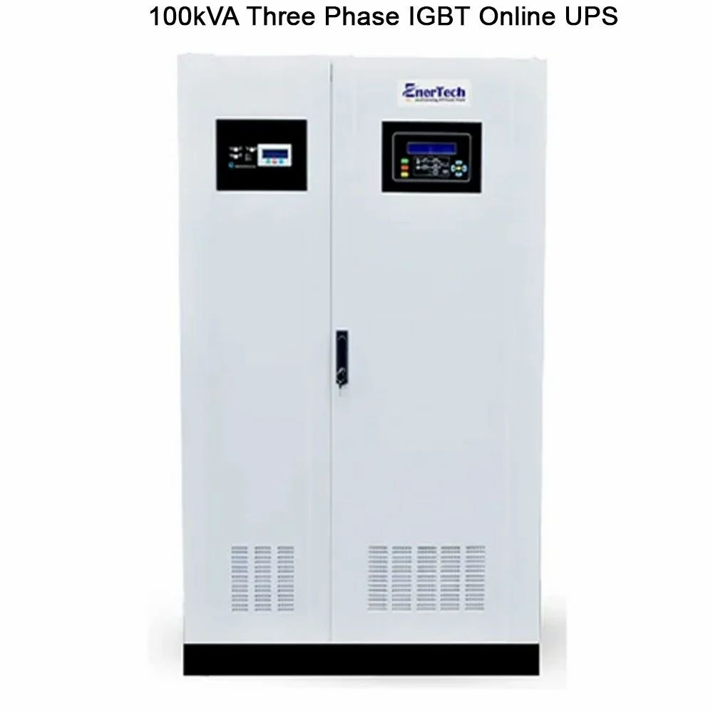 EnerTech 100kVA Three Phase IGBT Online UPS, 350 - 460 V, Htxi