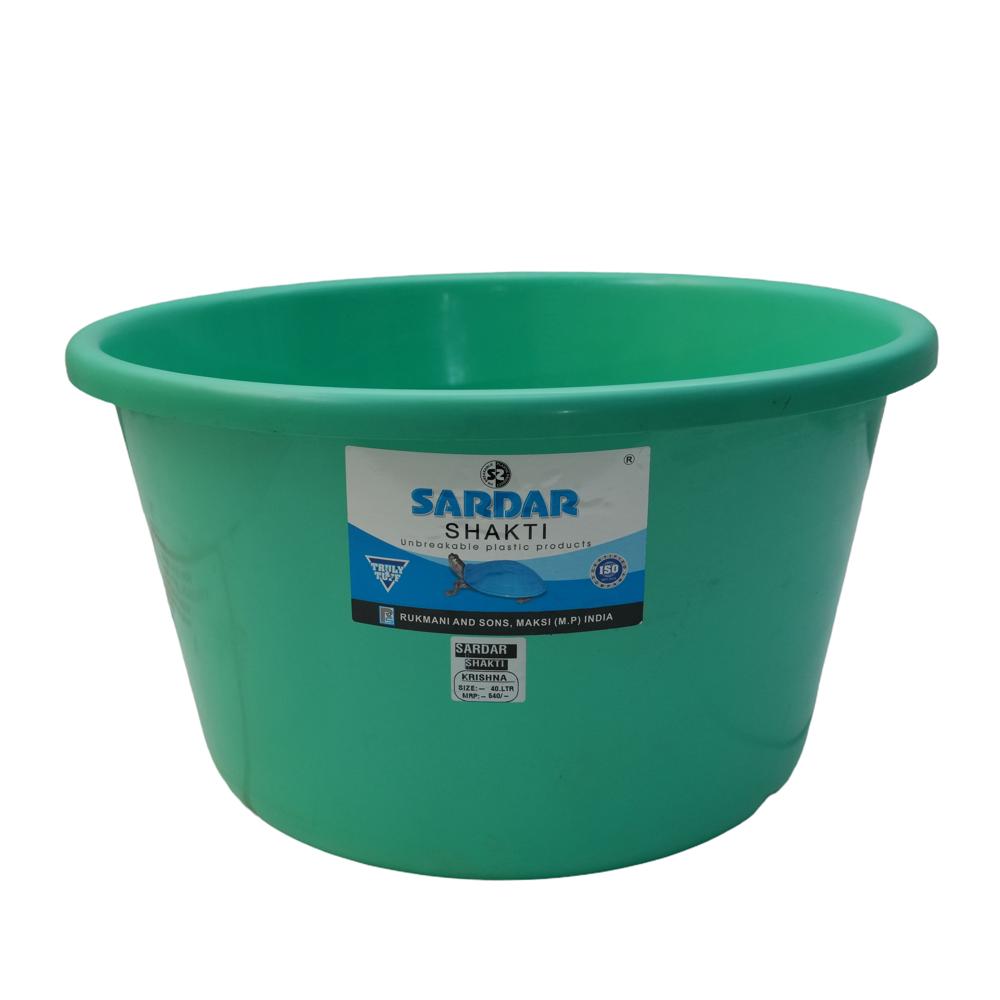 Unbreakable Plastic Tub - Color: Blue