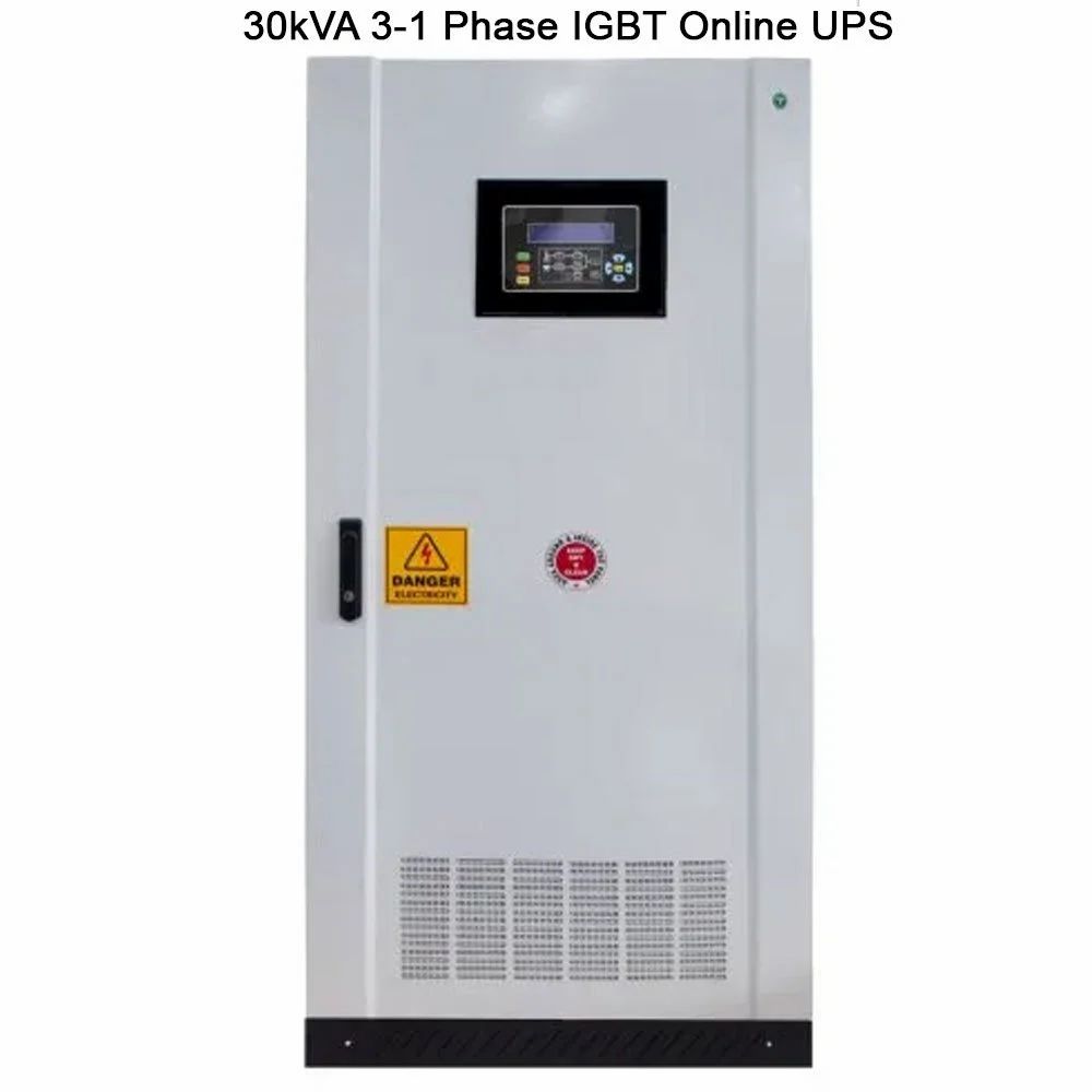 EnerTech 30kVA 3-1 Phase IGBT Online UPS, 350 - 460 V, Htxi