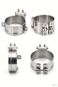 Mica Band Heaters - Silver Finish, Standard Sizes | Durable, Round Shape, Single/three Phase Compatibility, Efficient Heat Distribution