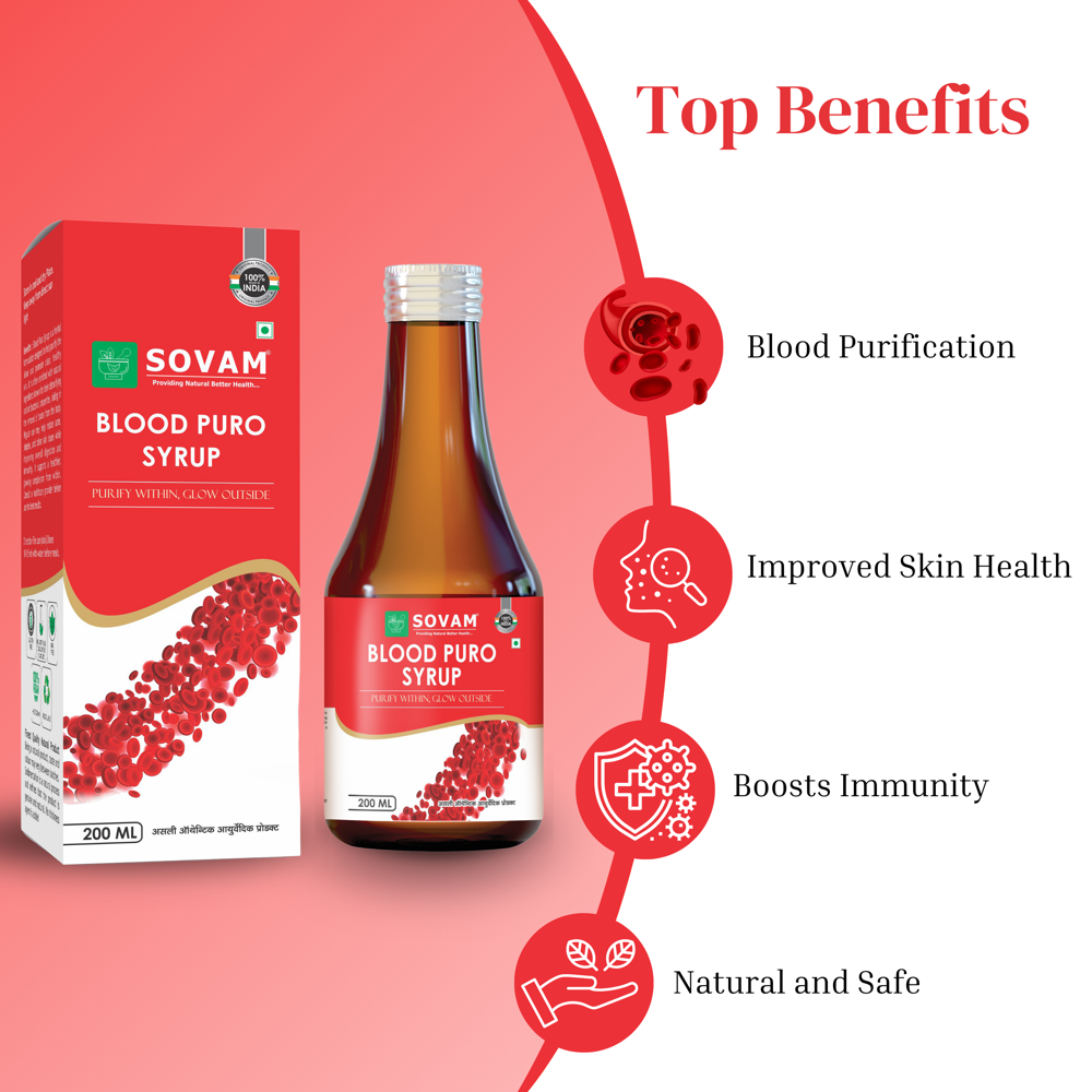 Sovam Blood Puro Syrup 200ml - Age Group: For Adults