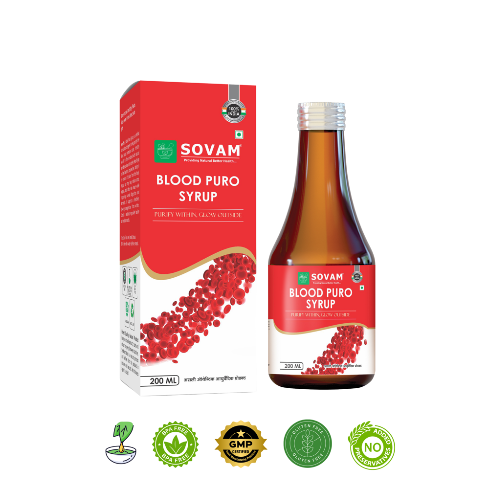 Sovam Blood Puro Syrup 200ml - Age Group: For Adults