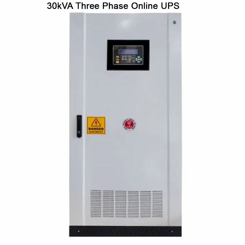 EnerTech 30kVA Three Phase Online UPS, 350 - 460 V, Htxi