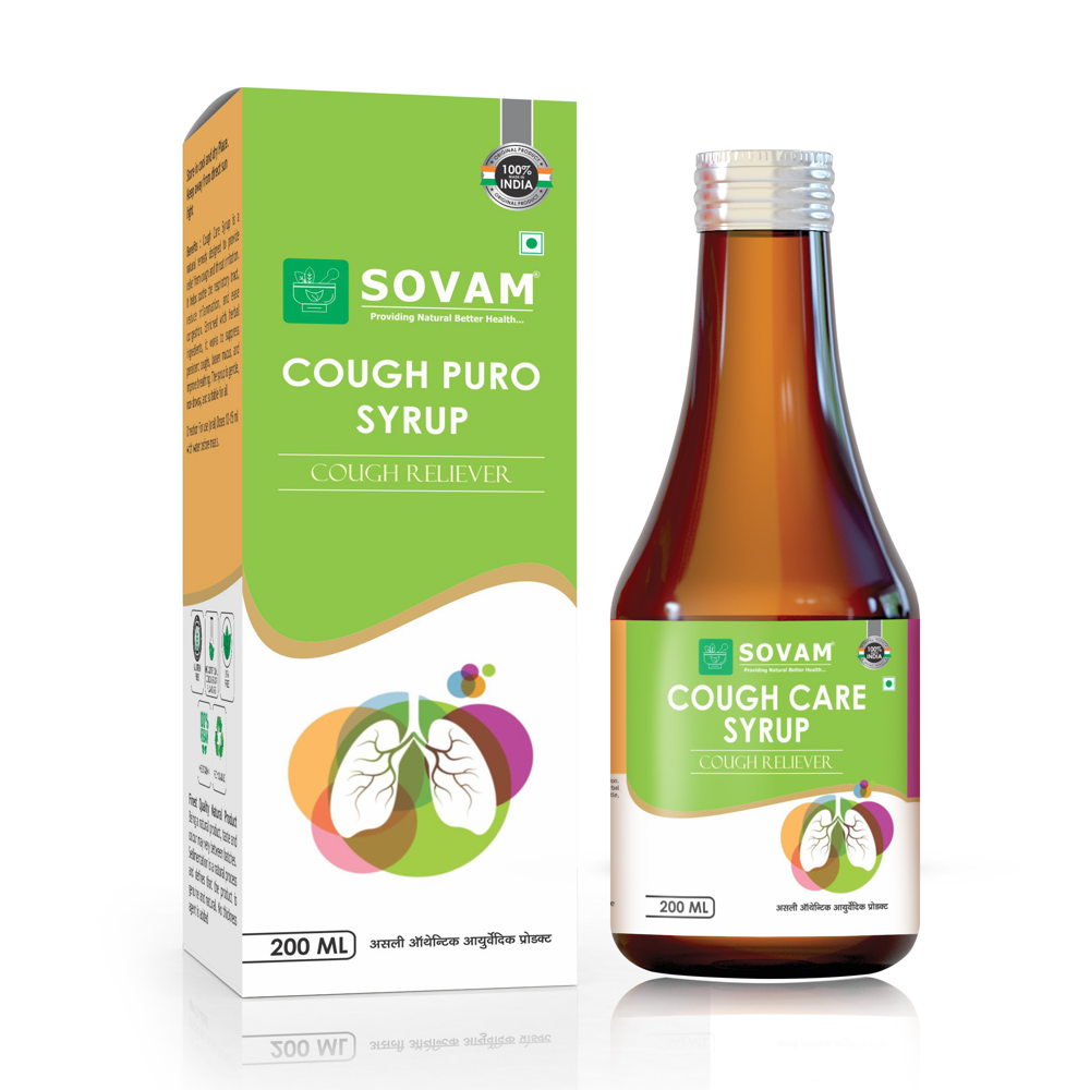 Sovam Cough Puro Syrup 200 Ml - Age Group: For Adults