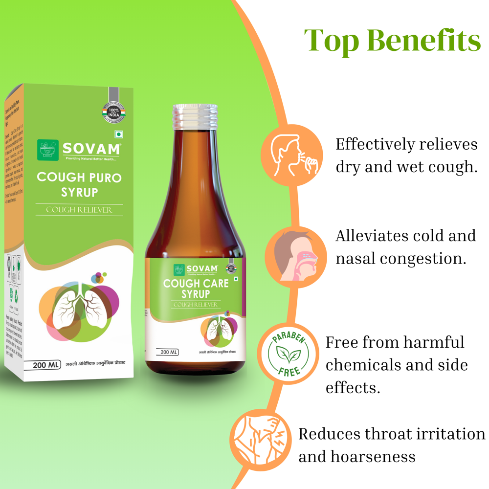 Sovam Cough Puro Syrup 200 ml