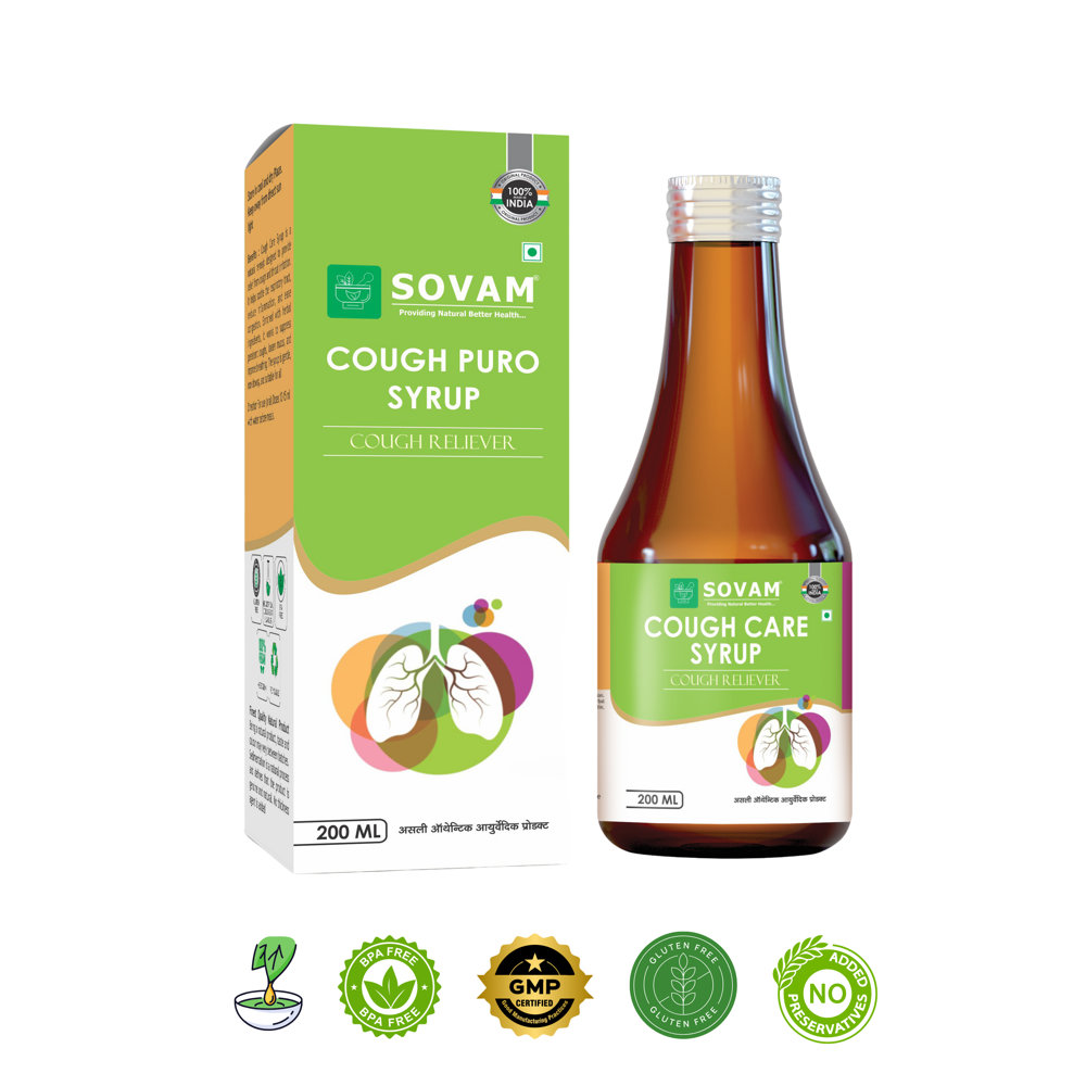 Sovam Cough Puro Syrup 200 Ml - Age Group: For Adults