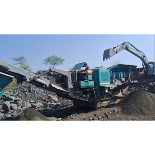 Karn-014 Mobile Track Mounted Crusher - Color: Blue