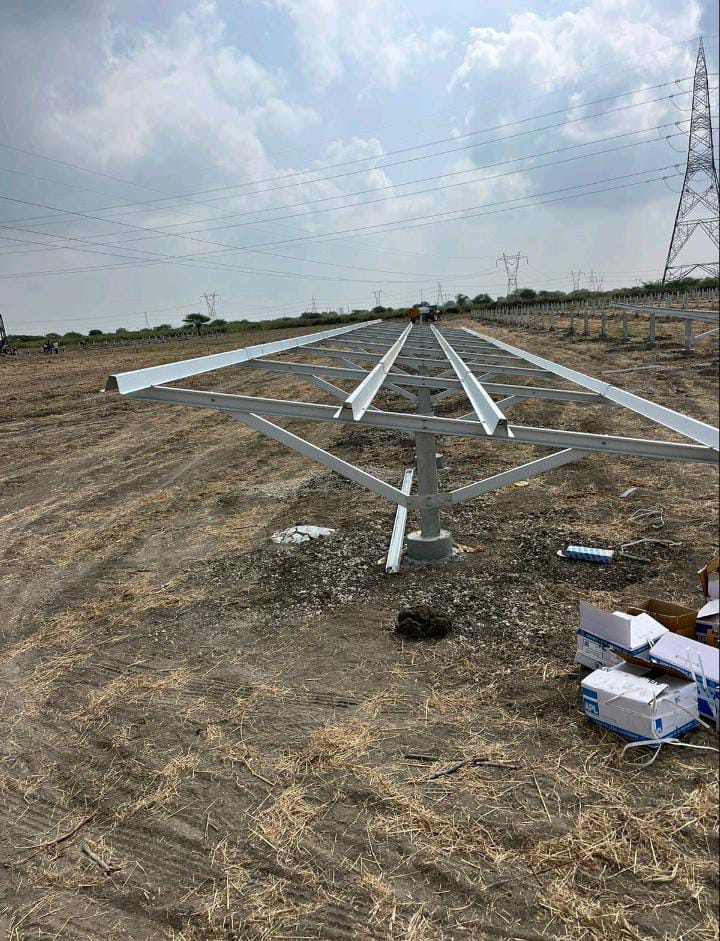 C Channel Ground Mounting Solar Water Pump Structure - Application: Home