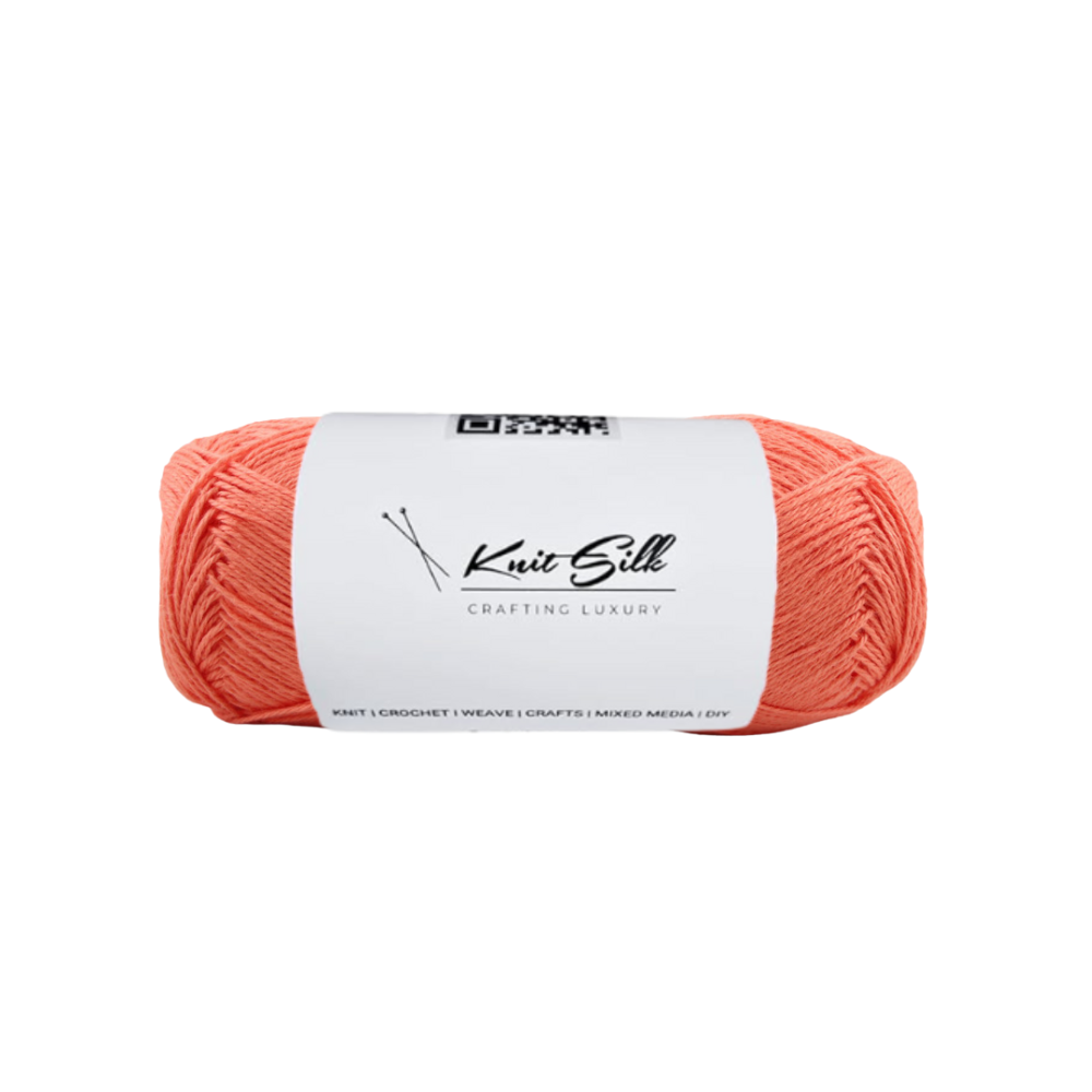 Knitsilk Cotton Muse - Cotton Blend, White, 30s-40s Yarn Count | Soft, Breathable, Matte Finish, Low Shrinkage Yarn