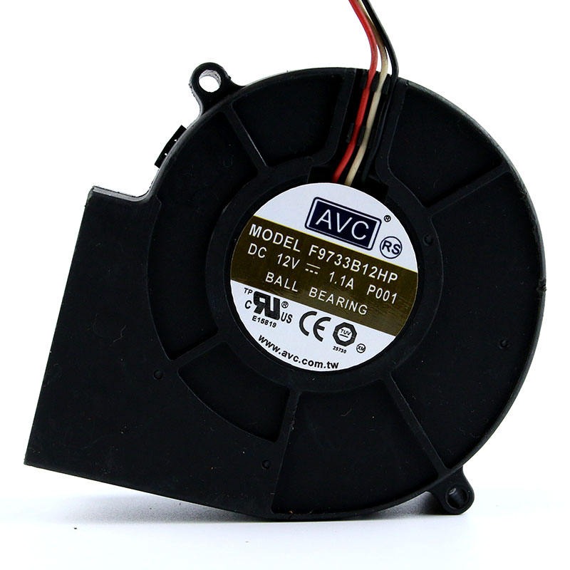AVC F9733B12HP DC12V 1.1A 97*97*33MM 9733 9.7CM Original Brand-new 4-wire Double-ball Bearing Turbine Cooling Fan