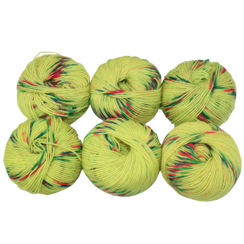 Feather Soft Yarn - 100% Polyester, 50g, Neon Green | Feather-like Texture, Lightweight, Hypoallergenic, Colorfast