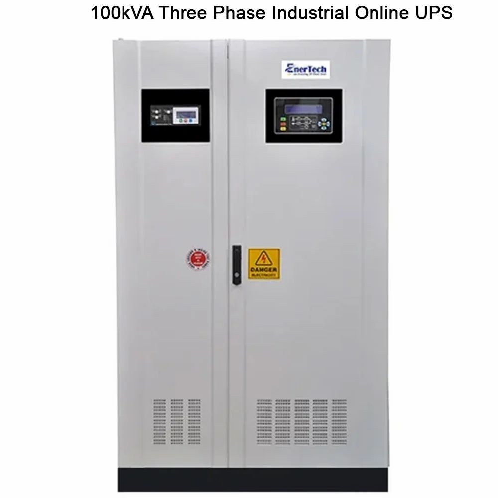 Enertech 100kVA Three Phase Industrial Online UPS, 350 V - 460v