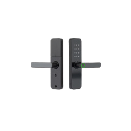Single Bolt Wooden Door Smart Lock - Color: Black