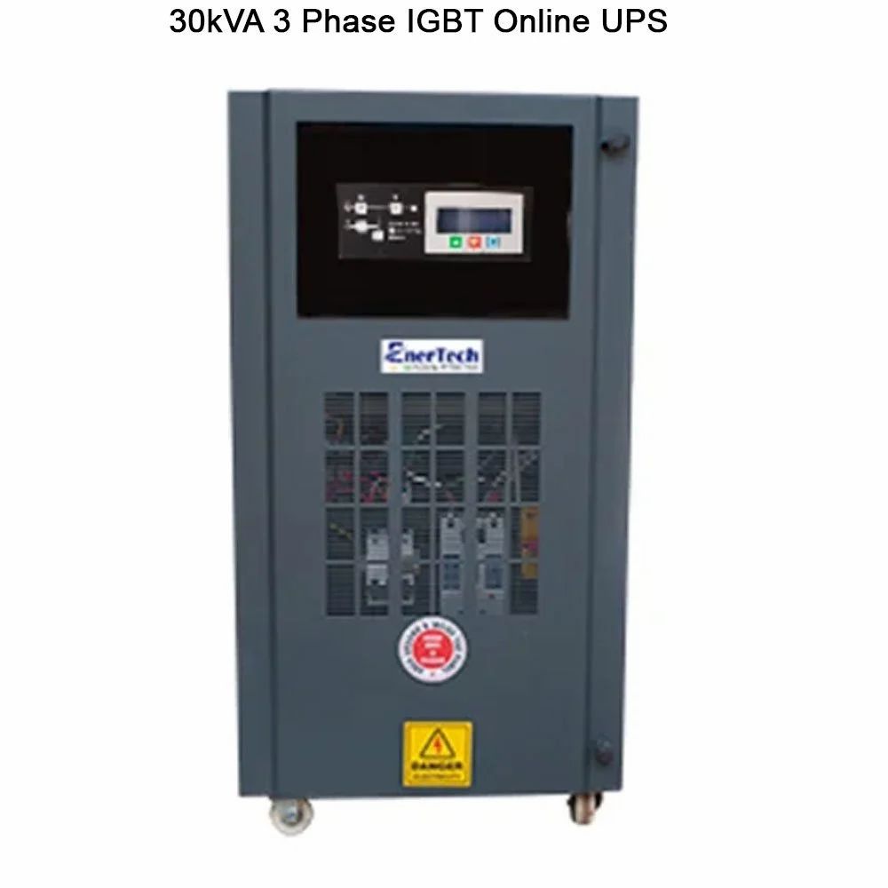Enertech 30kVA 3 Phase IGBT Online UPS, 350 - 460 V, Htxi
