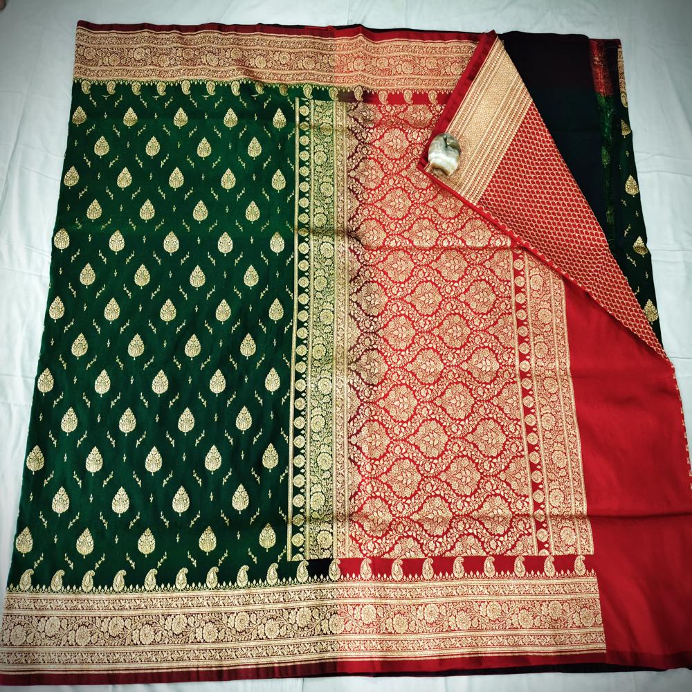 Ladies Green Silk Saree