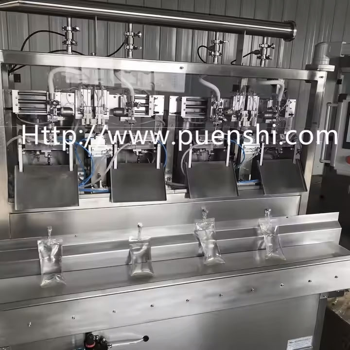PNS-B4 IV Bag Filling-Sealing Machine Semi-Automatic Plastic Infusion Bag Filling Excellent for Chemical Applications Core PLC