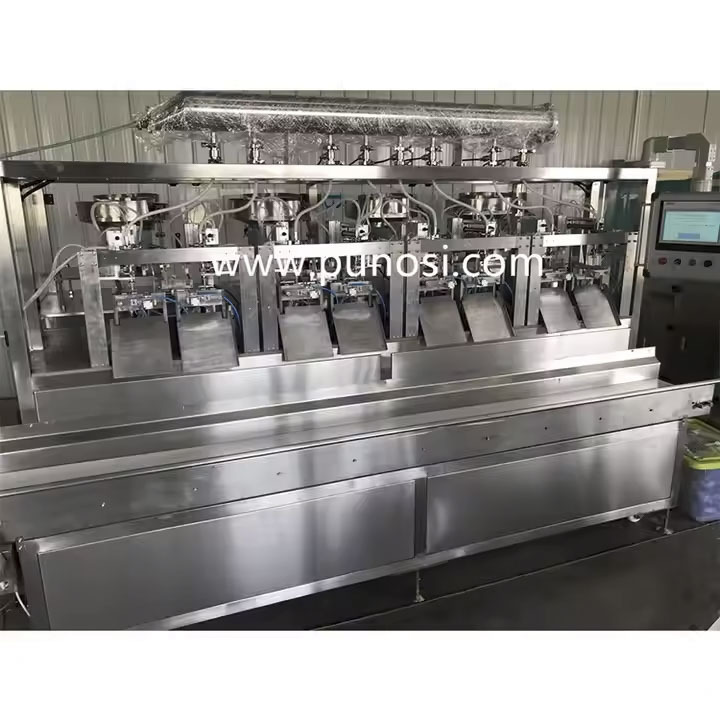 Most Sold Automatic Pns-A8 Iv Bag Filling-Sealing Machine Pp Infusion Solution Beverage Oil Powder Filling For Chemical - Color: Silver