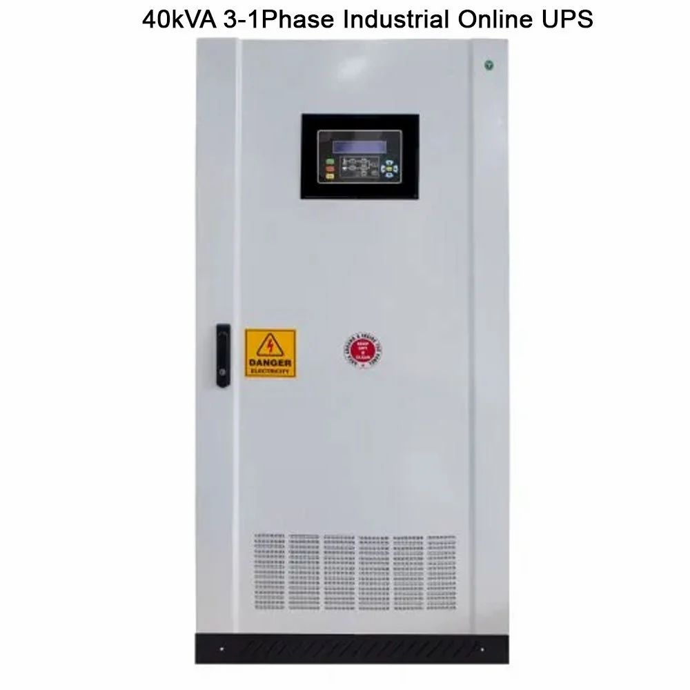 Enertech 40kVA 3-1Phase Industrial Online UPS, 350 V- 460 V