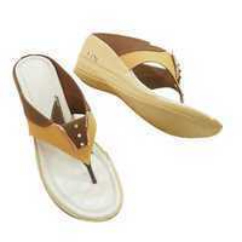 Stitch Down Sandal - Heel Size: Low Heal