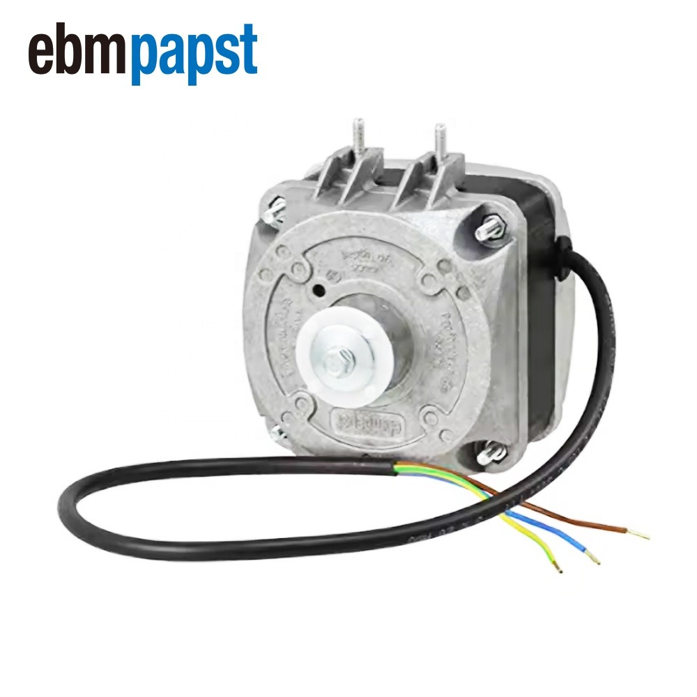 ebmpapst M4Q045-CF07-04 45mm CCW 1550RPM 115V AC 58W Die-Cast Aluminum Square Shaded-Pole Q-Motor for Freezer Condenser
