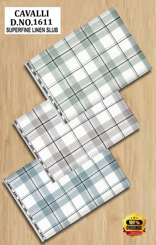 1611 Cavalli Superfine Linen Slub Fabric - Attributes: Washable