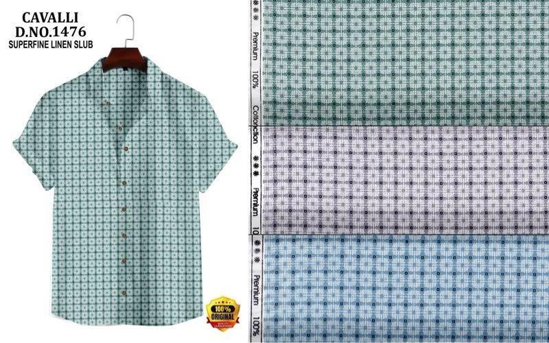 1476 Cavalli Superfine Linen Slub Fabric - Color: Different Available