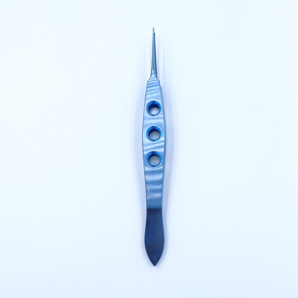 Titanium Micro Forceps Tooth 4 Inch - Color: Blue