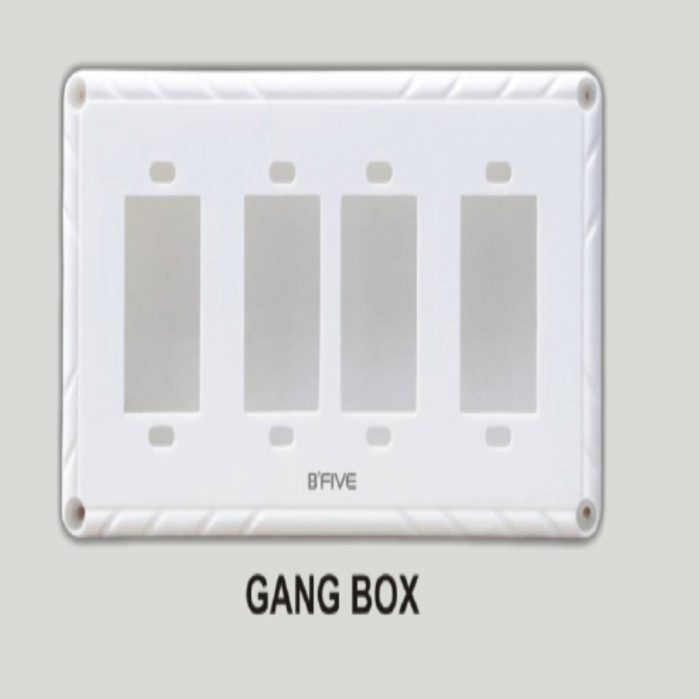 Gang Box (Non Modular) - Color: White