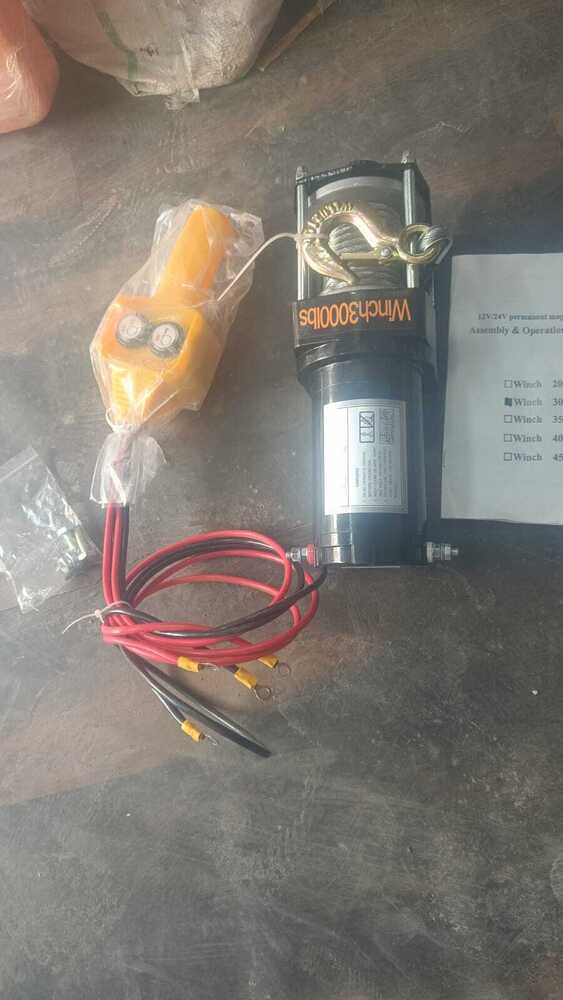 3000 Lbs Jeep Winch - Capacity: 1Ton Ton