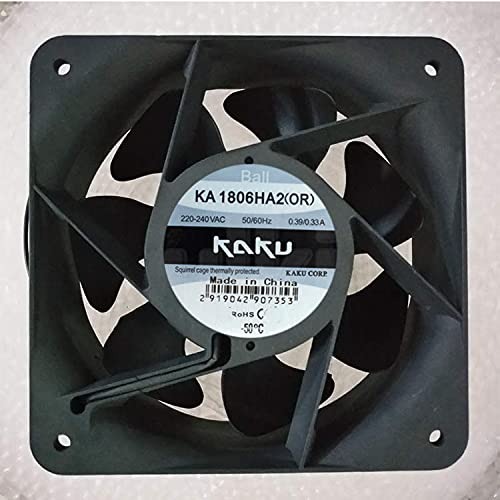 Kaku Ka1806Ha2 220V 0.39A 18065Mm Axial Cooling Fan - Color: Black