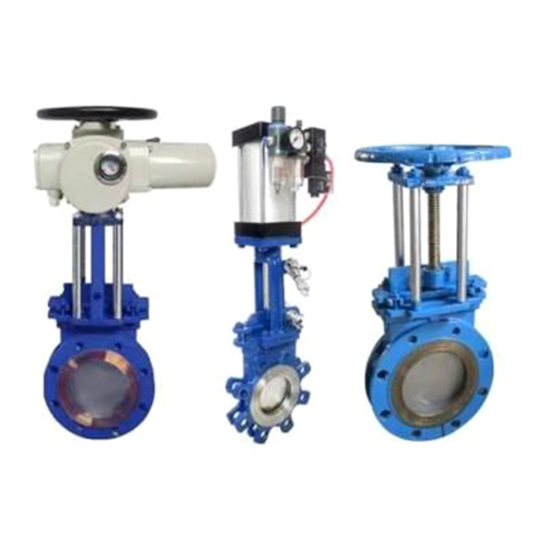 Carbon Steel Knife Gate Valve - Color: Blue Paint Coated