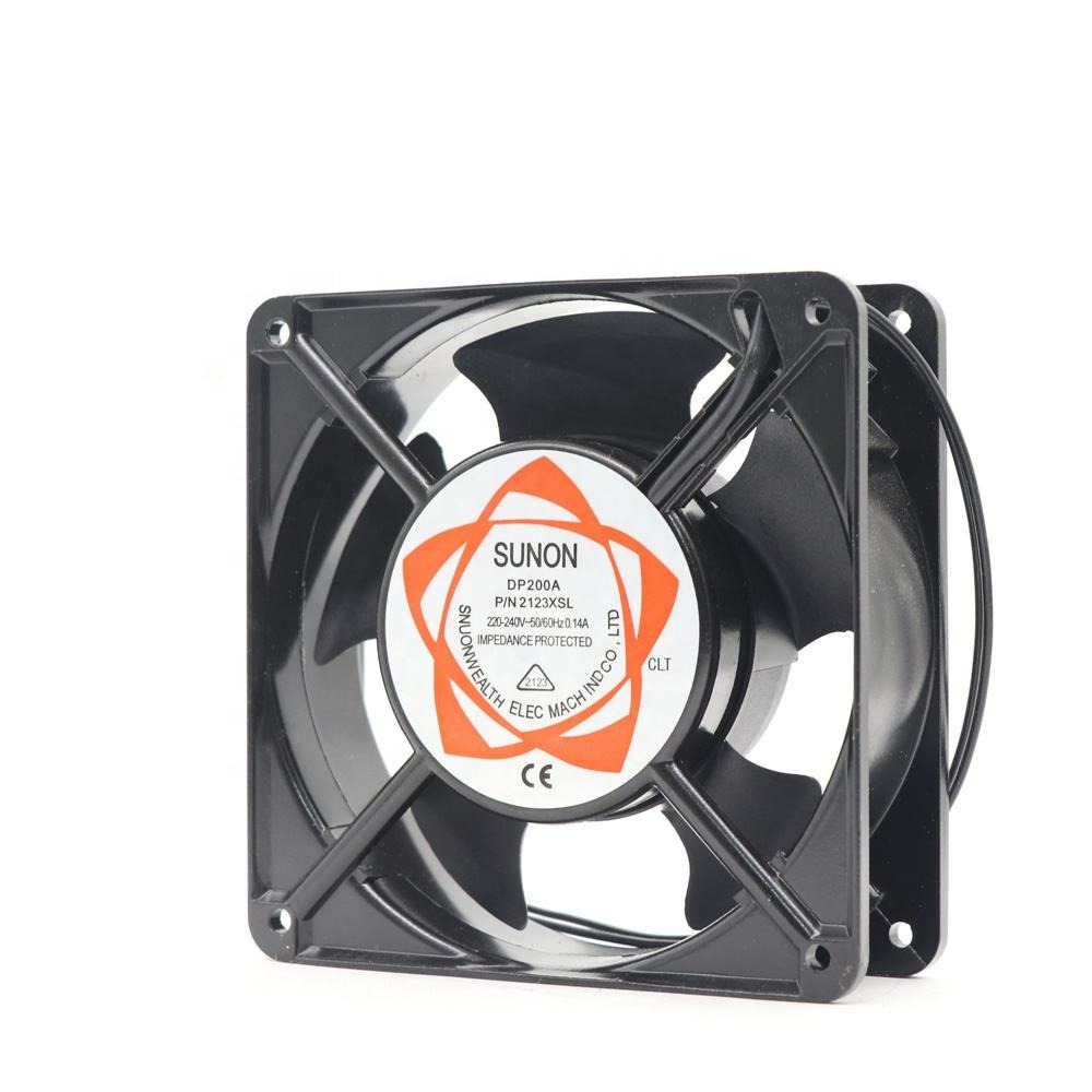 SUNON DP200A 2123XSL 220V AC 12038 12CM 120x120x38mm 0.14A 115CFM 3100RPM Copper Wire Ball Bearing Cabinet Axial Cooling Fan