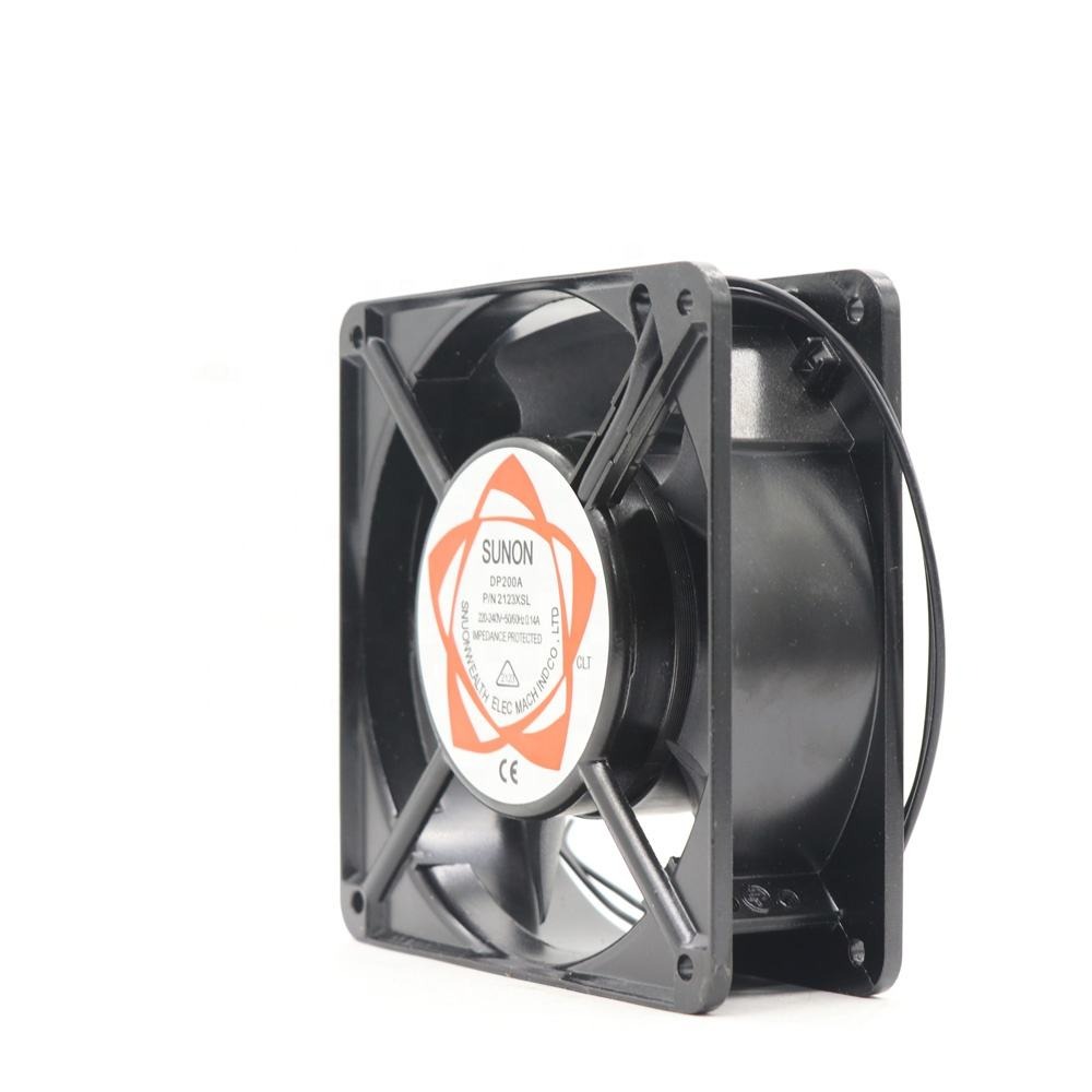 SUNON DP200A 2123XSL 220V AC 12038 12CM 120x120x38mm 0.14A 115CFM 3100RPM Copper Wire Ball Bearing Cabinet Axial Cooling Fan