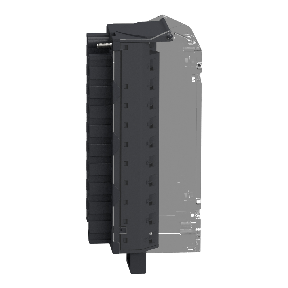 Bmxftb2010-20-pin Removable Screw Clamp Terminal Blocks - 1 Or 2 X 0.34..1.5 Mm2 - Color: Black