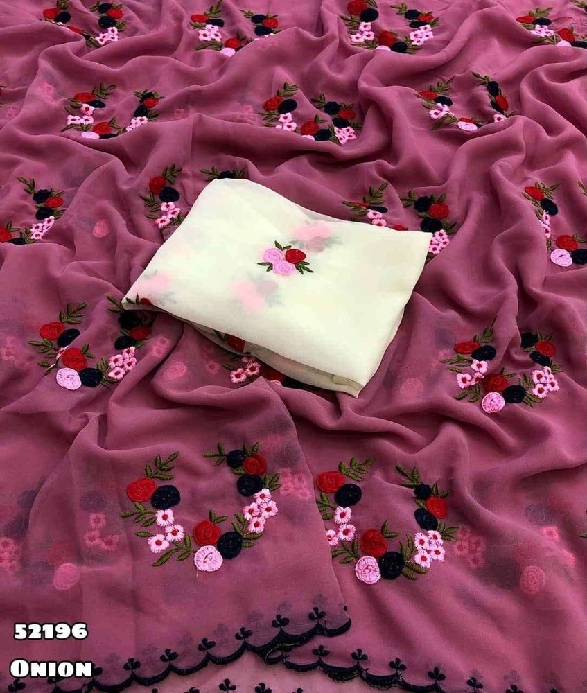 super georgette saree